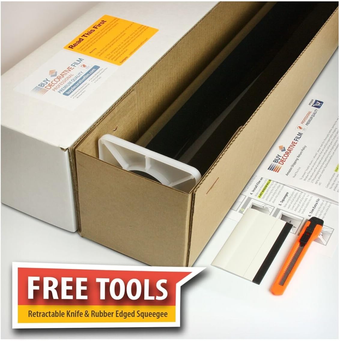 Flash Deals - 60% OFF BDF NA35 Window Film Sun Control and Heat Rejection N35, Black (Medium) - 36in X 100ft
