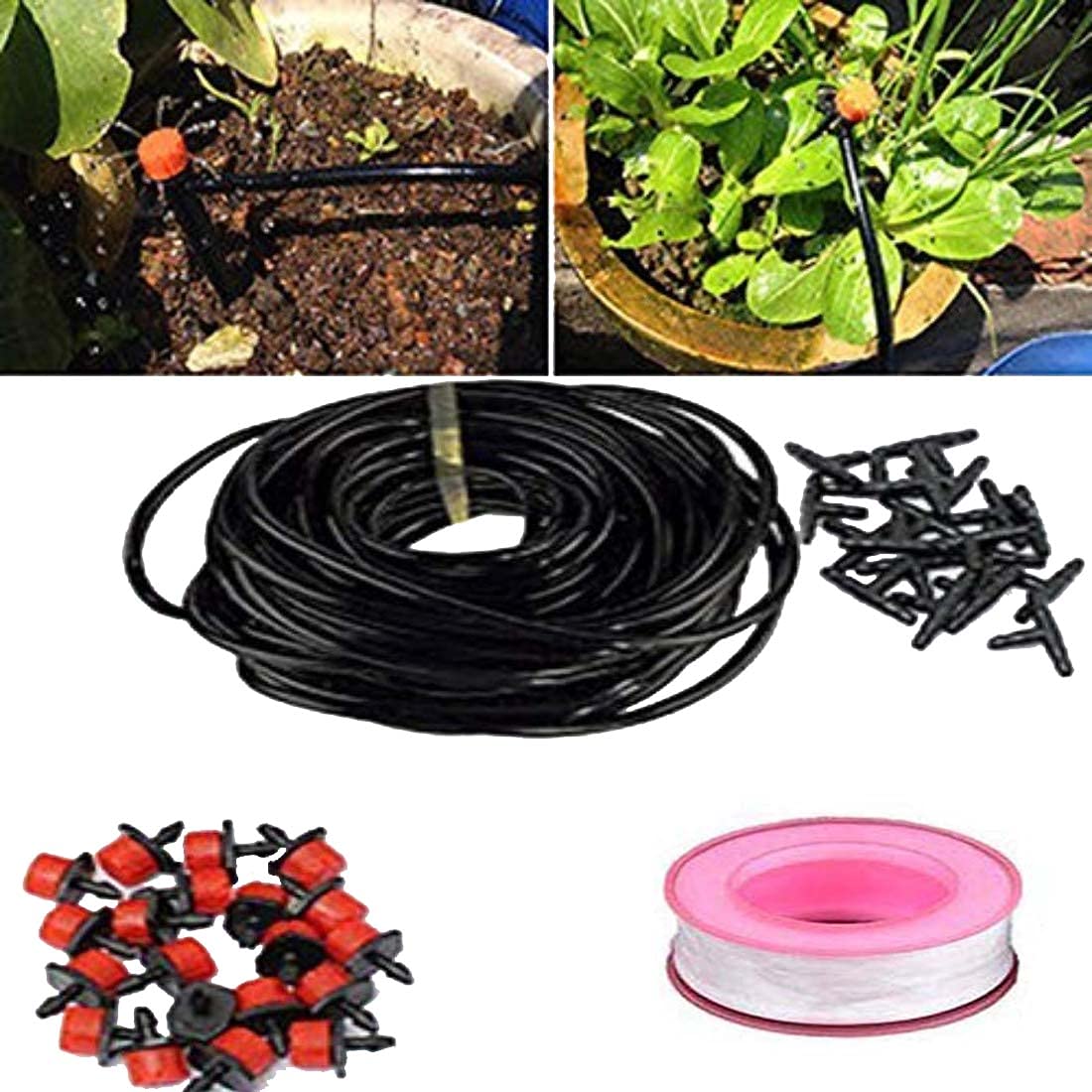 DIY Crafts Style No # 13, Ready to Fit Kit, Plant Water System - 5m Automatic Micro Home Drip Irrigation System Sprinkler Water Irrigation with Adjust (Style No # 13, Ready to Fit Kit) 3
