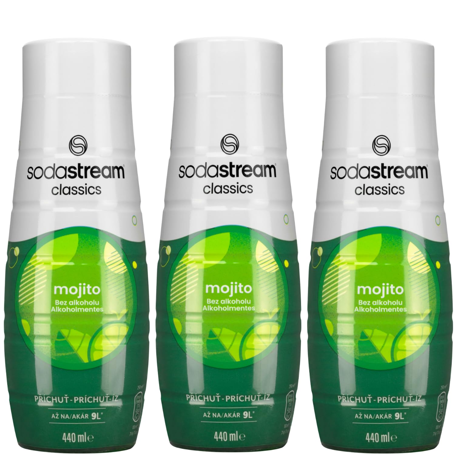 Sodastream 3x SYROP MOJITO BEZALKOHOLOWE KONCENTRAT DO SATURATORA 440ML
