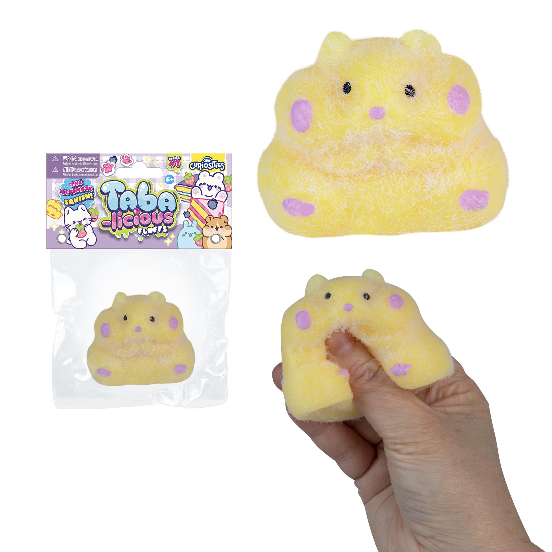 Amazon.com: ORB Tabalicious Fluffs TABA Squishy Hamster (Yellow