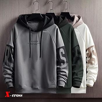 ☆men's プルオーバー パーカー フード付き 春秋 韓国系 ロゴ Amazon.co.jp: [X-cross] クロス 裏起毛パーカー メンズ 冬 御