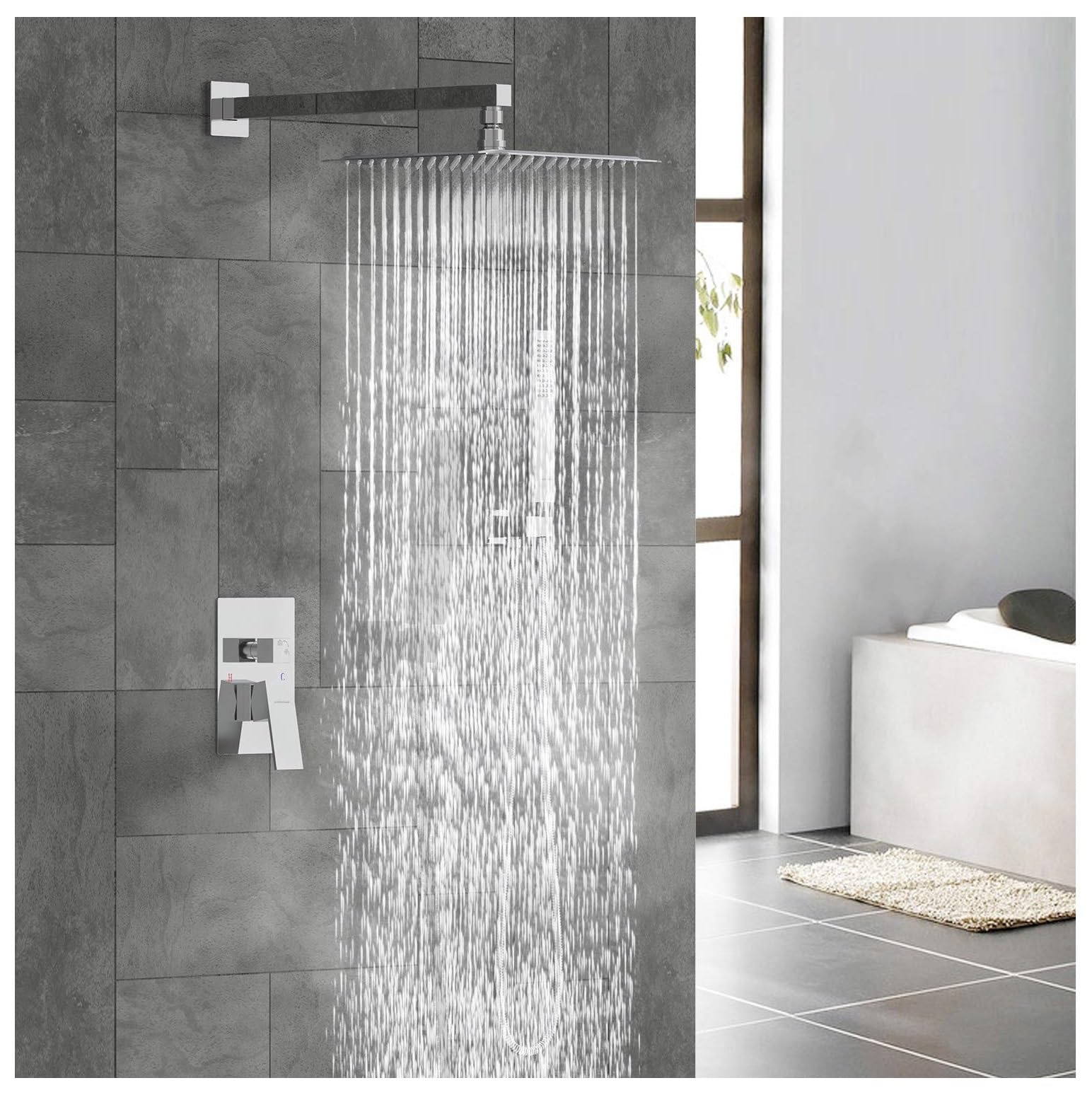 Clinton Ultra Sleek Stainless Steel Shower Head - Chrome -7 Clinton Ultra Sleek Stainless Steel Shower Head - Chrome -7