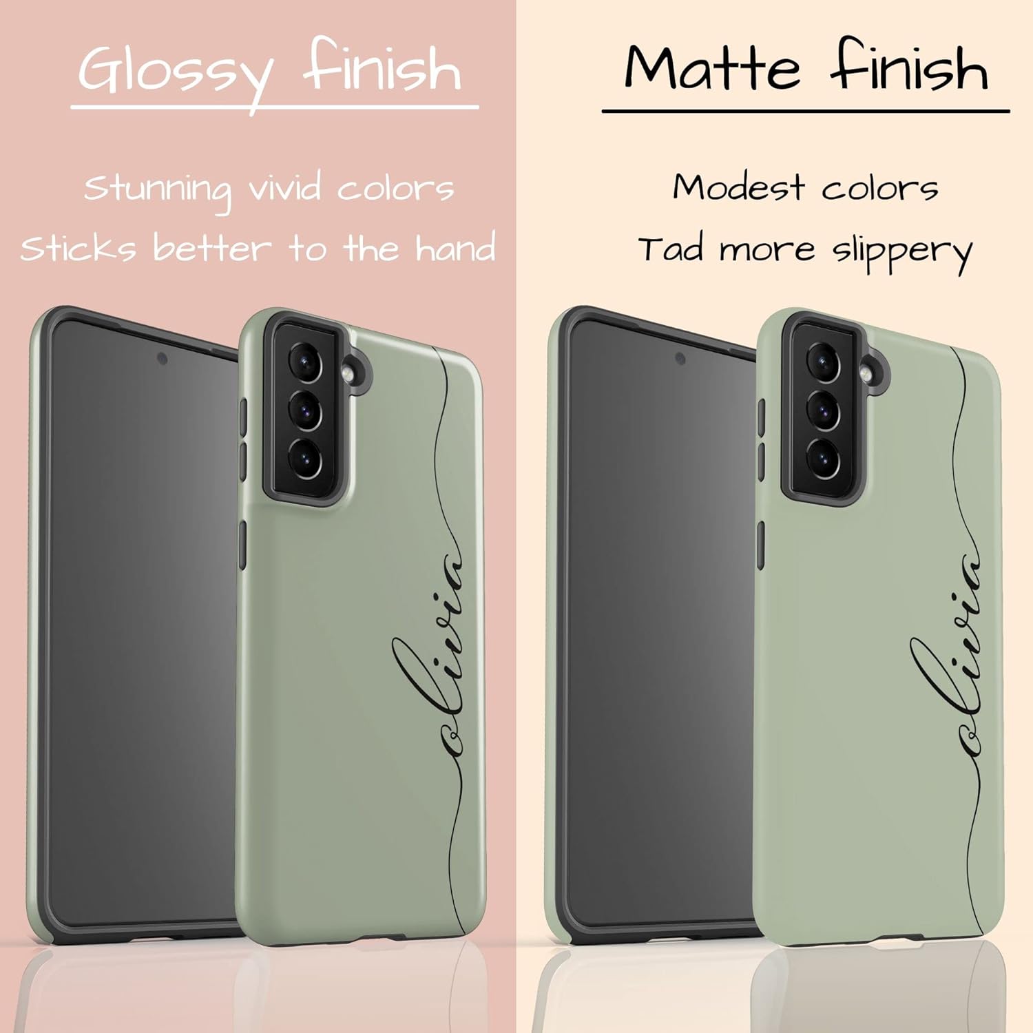 Custom Calligraphy Name Case, Personalized Handwritten Name Case, Compatible with Samsung Galaxy S26 Ultra, S25 Plus, S24, S23, S22, S21, S20 Multicolor
