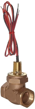 Gems Sensors FS-200 Series Bronze Flow Switch, Inline, Shuttle Type, 4 gpm Flow Setting, 1" NPT Female