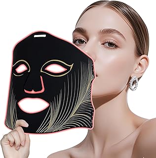 Yaskyly Mascara LED Facial, Máscara LED de 8 Colores con 850nm Infrarrojo Cercano para Tratamiento del Acné, Reducción de Arrugas, Rejuvenecimiento Anti-Edad Anti-envejecimiento para Todo Tipo de Piel