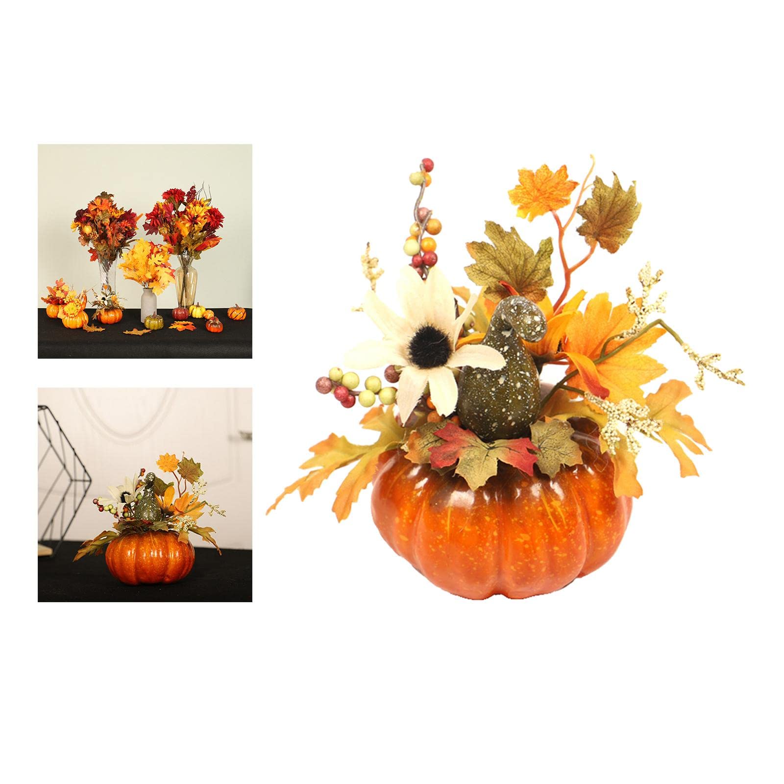 Lot De 17 Citrouilles Artificielles Automne - Décoration Halloween Et Récolte Benjia