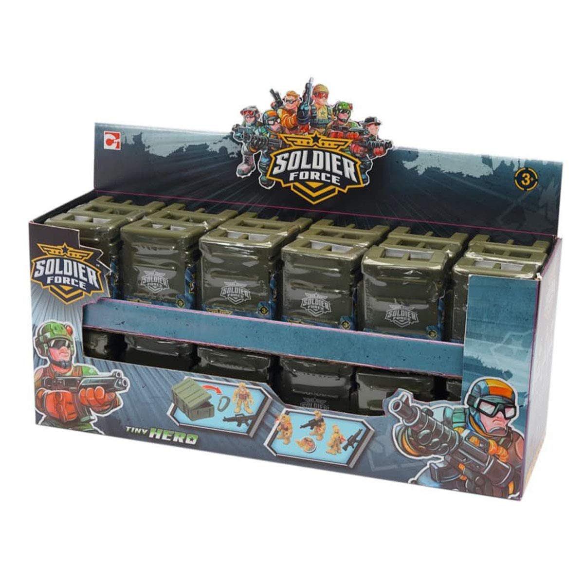 ChapmeiSoldier Force Tiny Hero Pocket-36Pc Display
