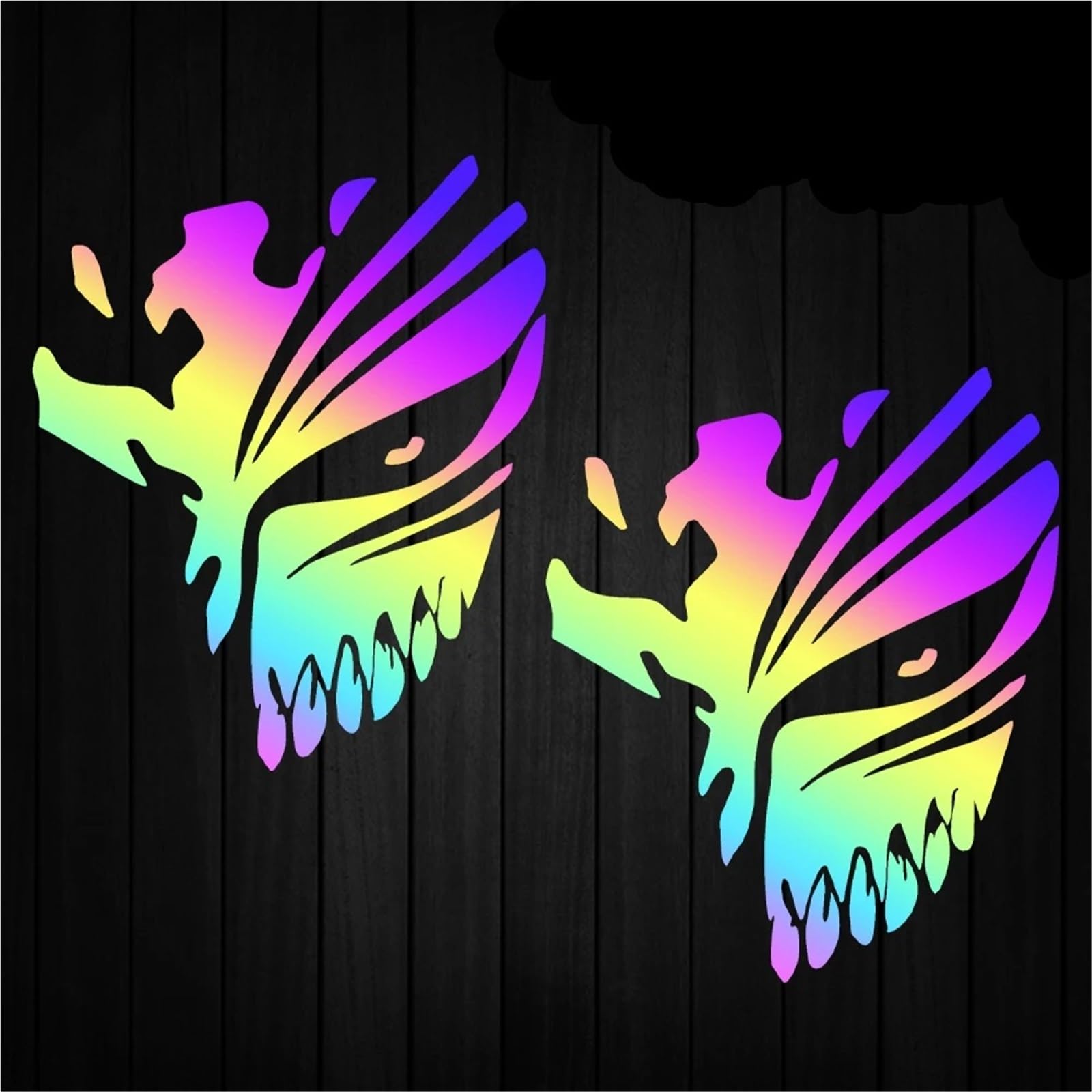 HAfgDJ Reflective Motorcycle Stickers for Helmets, Windshields, Tail Boxes, Body, Fuel Tanks, Racing and Riding Decals
