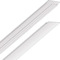 Ceilume EZ-On Snap-On T-Bar Ceiling Grid Cover Kit - White 58-Piece (96 sq ft) for Easy Suspended Ceiling Hides