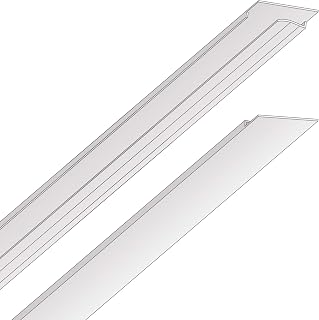 Ceilume EZ-On Snap-On T-Bar Ceiling Grid Cover Kit - White 58-Piece (96 sq ft) for Easy Suspended Ceiling Hides