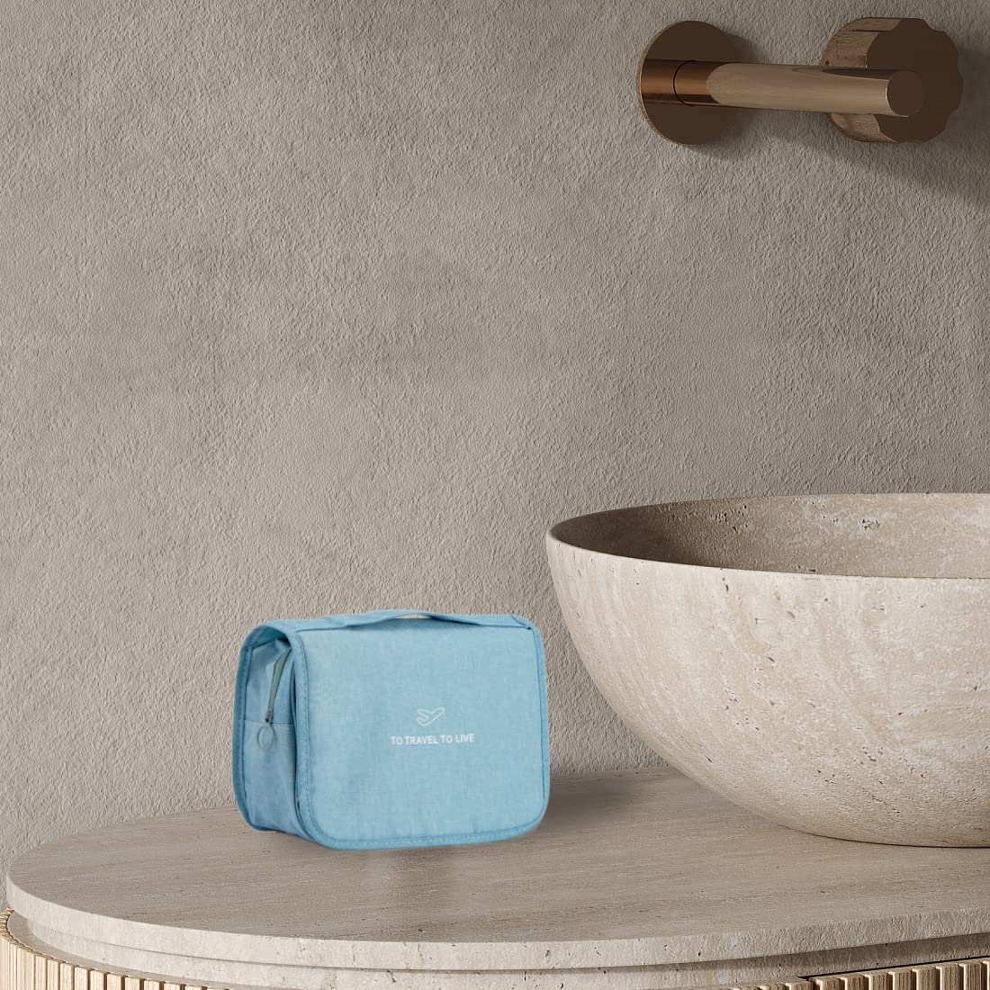 L&FY Neceser, bolsa de viaje para artículos de aseo personal, organizador de maquillaje de viaje, portátil, multifunción, gran capacidad, para accesorios de tamaño de viaje, talla única, a la moda