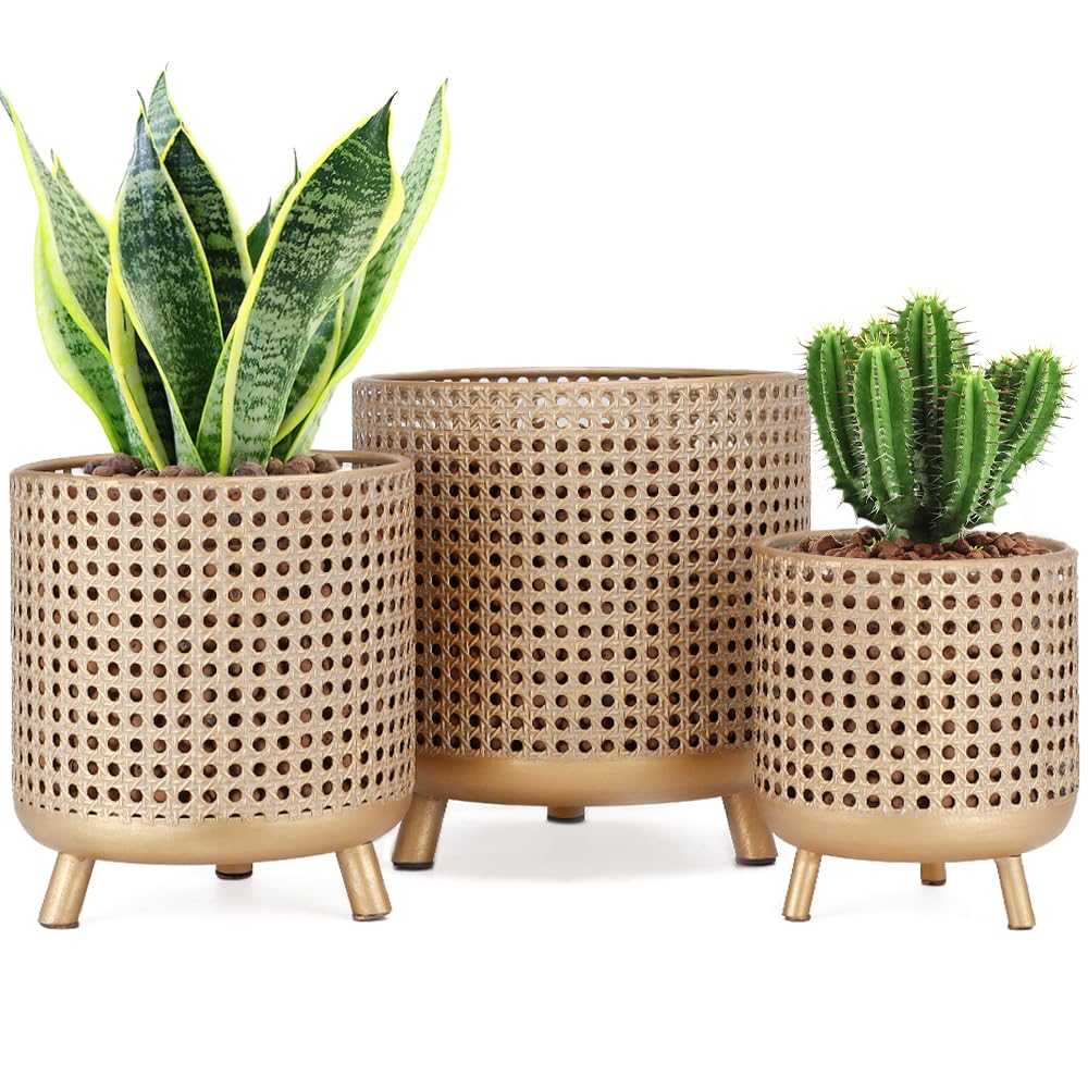 Amazon.com : JHY DESIGN Set of 3 Plant Pots 10/8.5/7''H