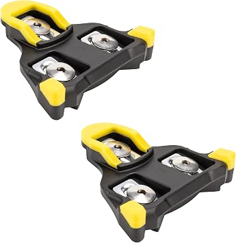 Bike Cleats Compatible with Shimano SPD-SL - Adjustable 0, 2,6 Degree Float System for Ultimate Stability and Power Transfer - Durable Bicycle Cleats for Road and Indoor Cycling Shoes