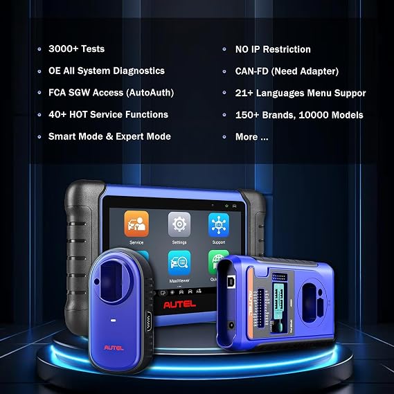 Autel IM508S Pro Scanner OE Level Automotive Diagnostic Scan Tool 5X Faster Android 11.0 View Freeze Frame and Live Data FCA SGW 40+ Service Auto Scan 2.0 4-Core 4/64G