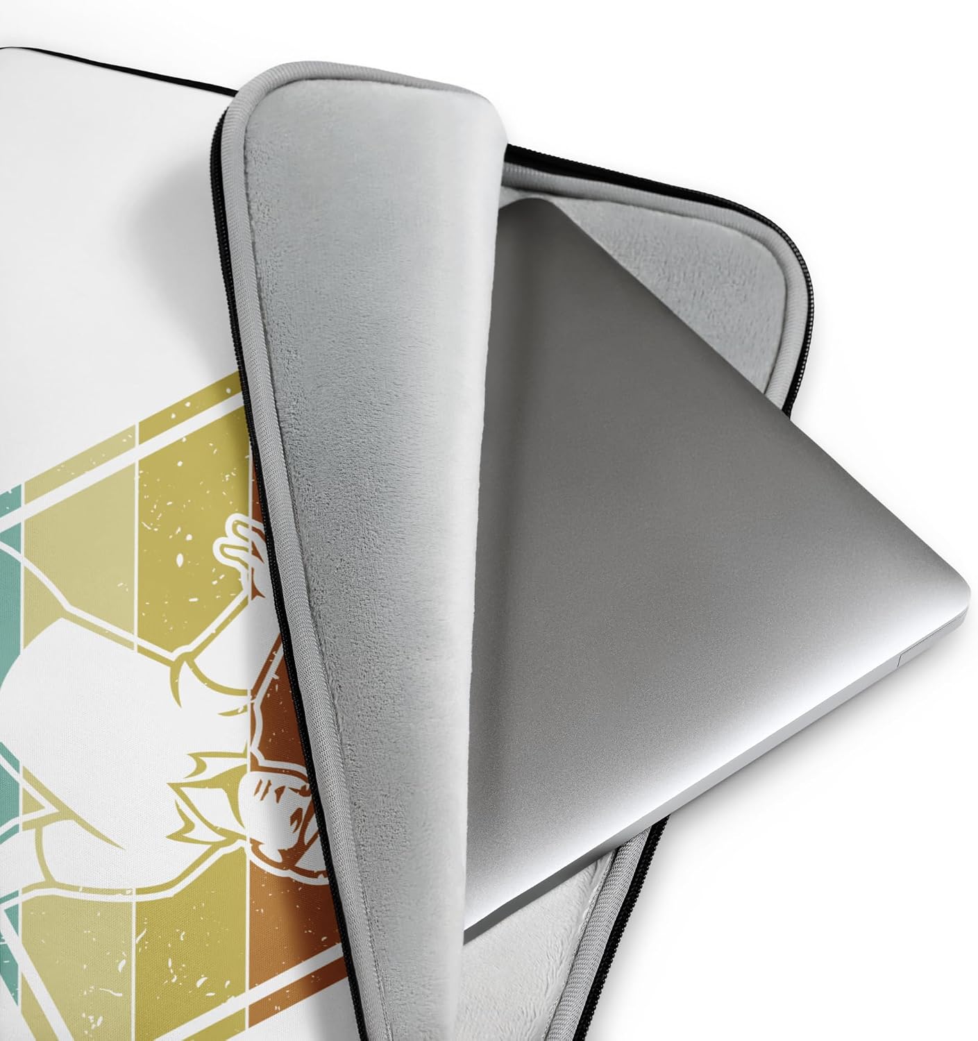Retro Frisbee Buddy Player Pro Professional Disc Golf Graphic Laptop Sleeve image 2