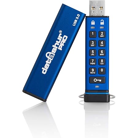 iStorage datAshur PRO 128GB Encrypted USB Memory Stick FIPS 140-2 Level ...