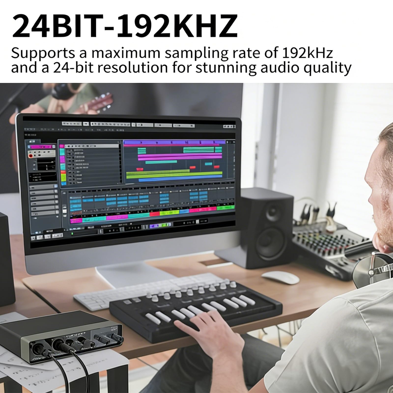Computer Microfono Scheda audio Plug and Play Operate Compatibile per sistemi Window Clear Online Riunioni Registrazione Qualità Voice Seize Card