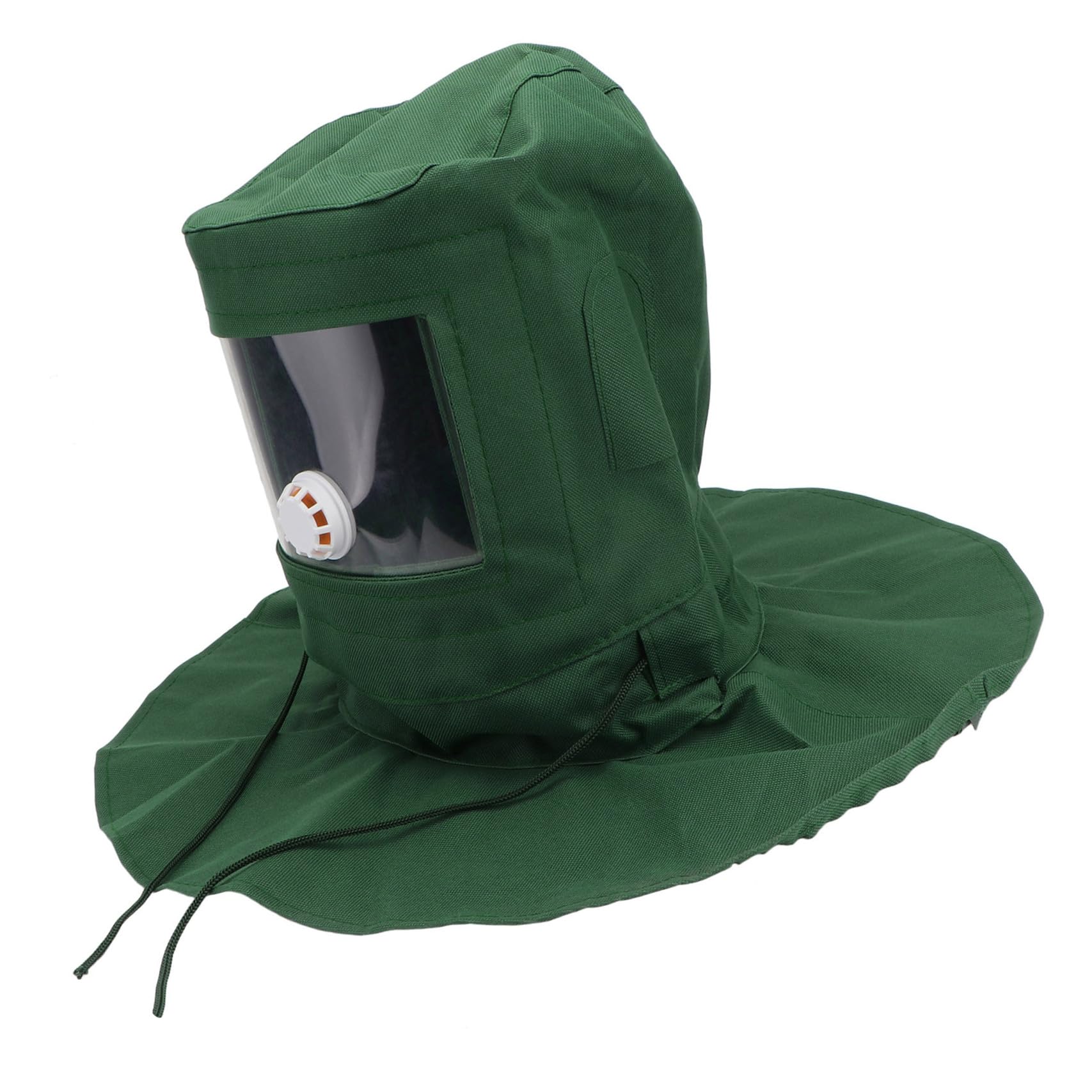 SOIMISS Casque de Sablage Vert pour Sand Blaster, Équipement de Protection Respirant en PC et Tissu, Confortable à Porter, Ponçage Protection la Poussière