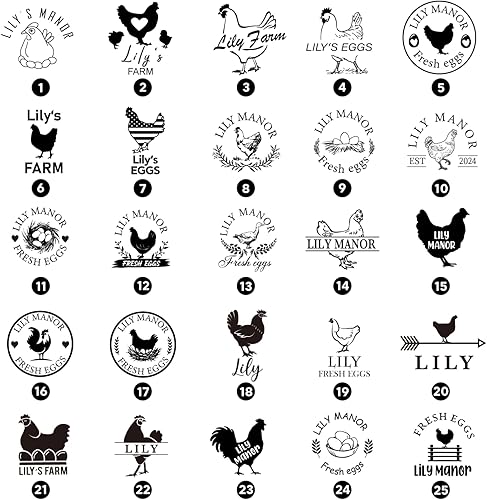 Miniatura 3 de Sellos de huevos personalizados para huevos frescos, sello de pollo de goma pertsonalizado con tu propio diseño, marcado para huevos frescos de