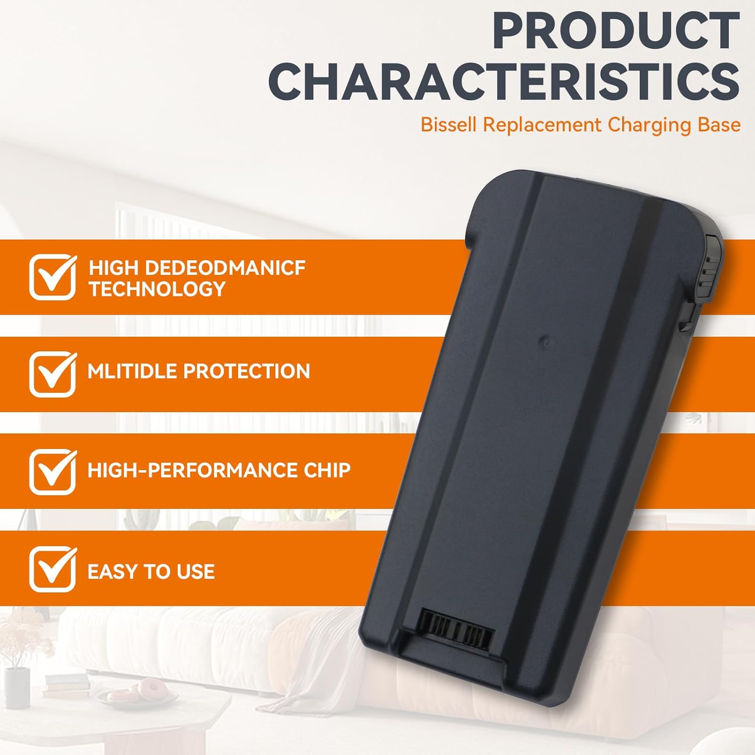 Battery Replacement for Bissell 4141 4143 4026 4031 4039 4051 4052 4091 4137 4172 4173 4194 4205 4342 Vacuum, Bissell PowerClean FurGuard 280W & PowerClean FurFinder 200W Cordless Vacuum Cleaner 25.2V