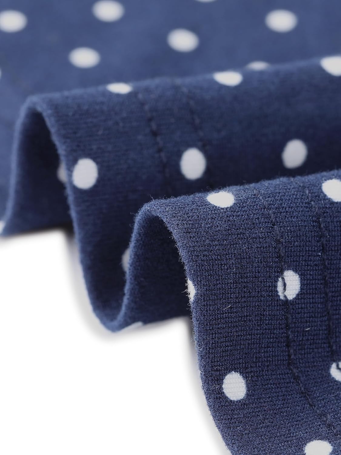 Allegra K Polka Dots Dress for Women's 1950s Vintage Lace Trim V Neck Casual Midi Dresses - Image 5