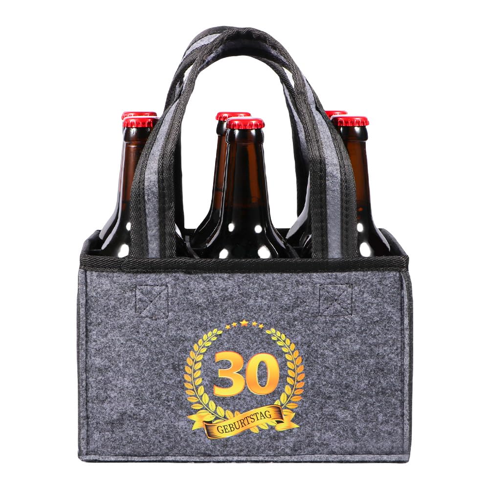 KHstylehoo Bier Geschenke für Männer Geburtstag, Tragetasche Männerhandtasche Bier, Lustige Personalisierte Geschenke Männer
