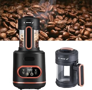 240℃ Coffee Bean Roaster,Adjustable Temperature and Time,With Silver Skin Filter and Cooling Function,Suitable for Home and Commercial Use