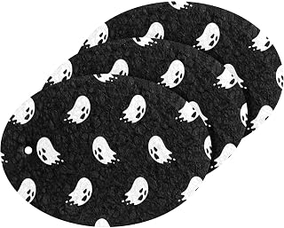 Halloween Spooky Ghosts Kitchen Sponges Cleaning Dish Sponges Non-Scratch Scrubber Sponge for Kitchen Bathroom Cars, pack of 3