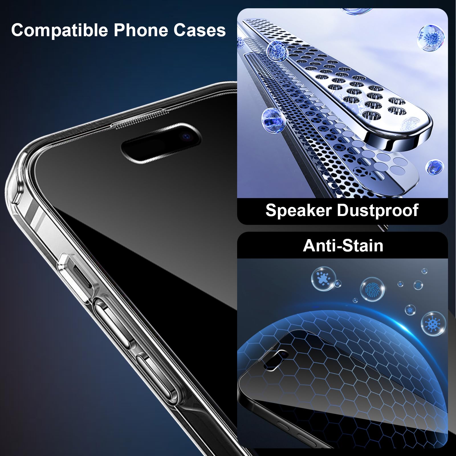 MAYtobe 2 Pezzi 360 Gradi Privacy Pellicola Protettiva per iPhone 16