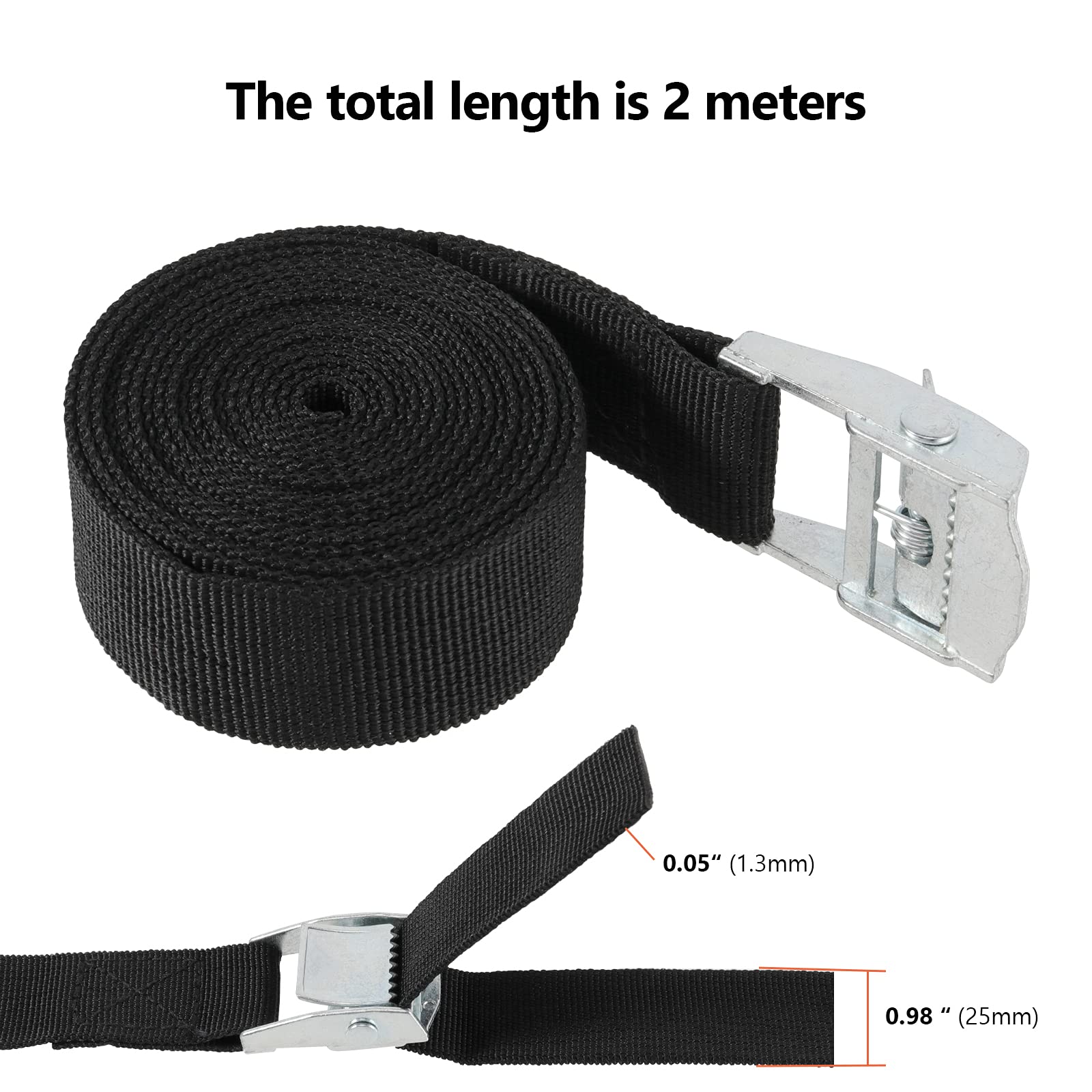Lashing Straps - 16 Pack Tie Down Straps -2