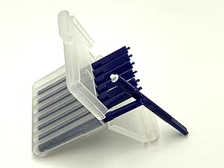 Hearing Aid Wax Guard Hearing Aid Filters Cleaning Tool Accessories Hearing Aid Cleaning Kit for Phonak/Widex/Unitron/Resound Hearing aid Accessories (Blue 6 Packs)