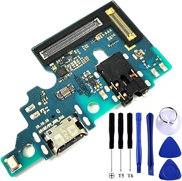 Galaxy A51 USB Charging Port Flex Cable Replacement SM-A515F Type C Charger Dock Board Flex Cable Connector for Samsung A51 A515F Port Repair Part with Tools SM-A515F
