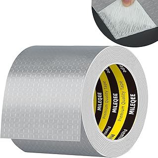 Butyl Sealant Tape Waterproof Aluminum Foil, Joist Tape for Decking 4 Inch, Super Sticky,