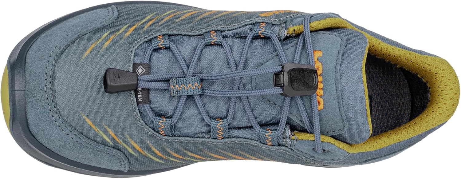 LOWA ZIRROX II GTX LO JR Low Shoe, Petrol Mustard, 8.5 Little Kid