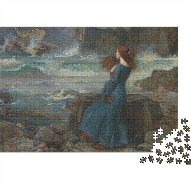 John William Waterhouse Pintura al óleo Puzzle De Madera 1000 Piezas - Rompecabezas Adultos - Museo Puzzle