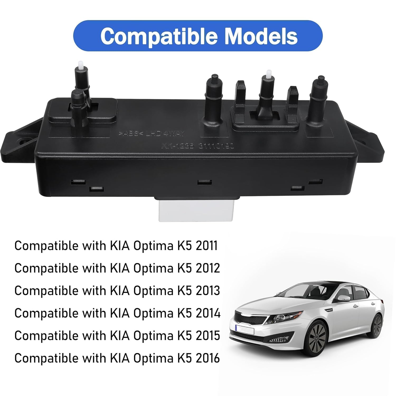 Power Seat Adjustment Control Switch, Front Right Passenger Side Seat Switch Power Compatible with Kia Optima K5 2011 2012 2013 2014 2015 2016 2.0L 2.4L l4, Replace# 88292-3S100 882923S100