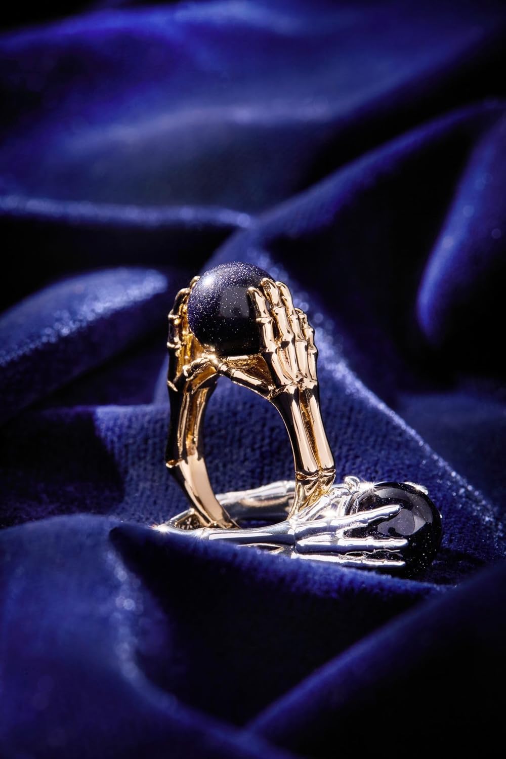 Alex and Ani Crystal Ball Ring - Nickel-Free, Elegant Statement Piece, Ring Size 7, Handmade Gothic Style Chunky Ring