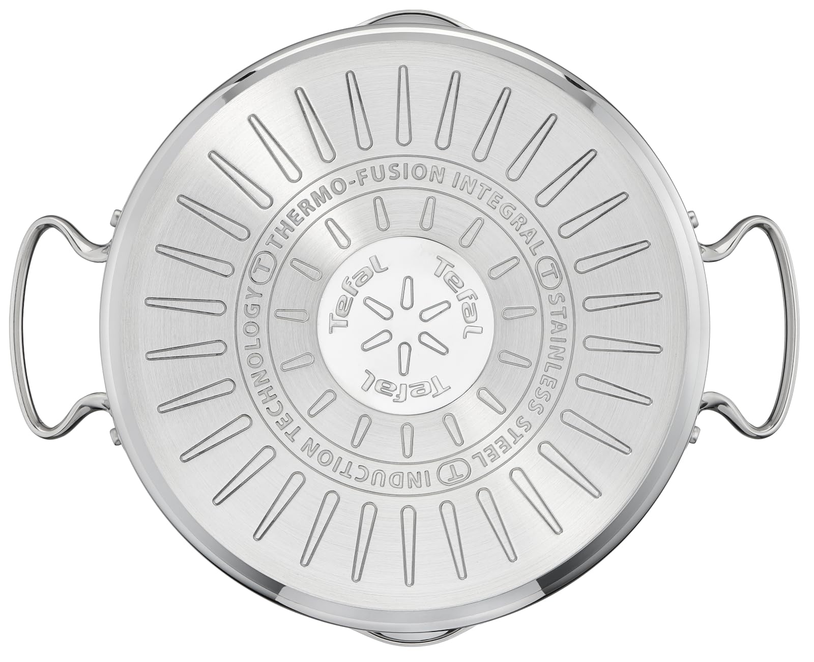 Tefal Duetto+ Kochtopf | Ø 24 cm | Alle Herdarten + induktionsgeeignet | einfache Reinigung in der Spülmaschine | Messskala | Glasdeckel zum Abgießen | 5 Liter Fassungsvermögen | Edelstahl
