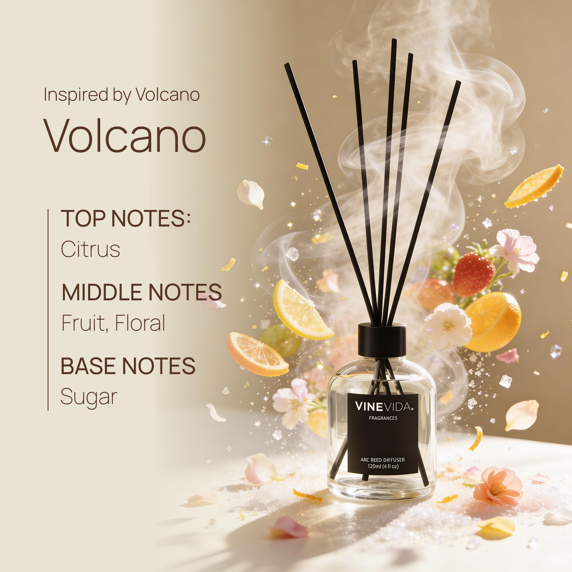 VINEVIDA Schilfrohr-Diffusor Volcano