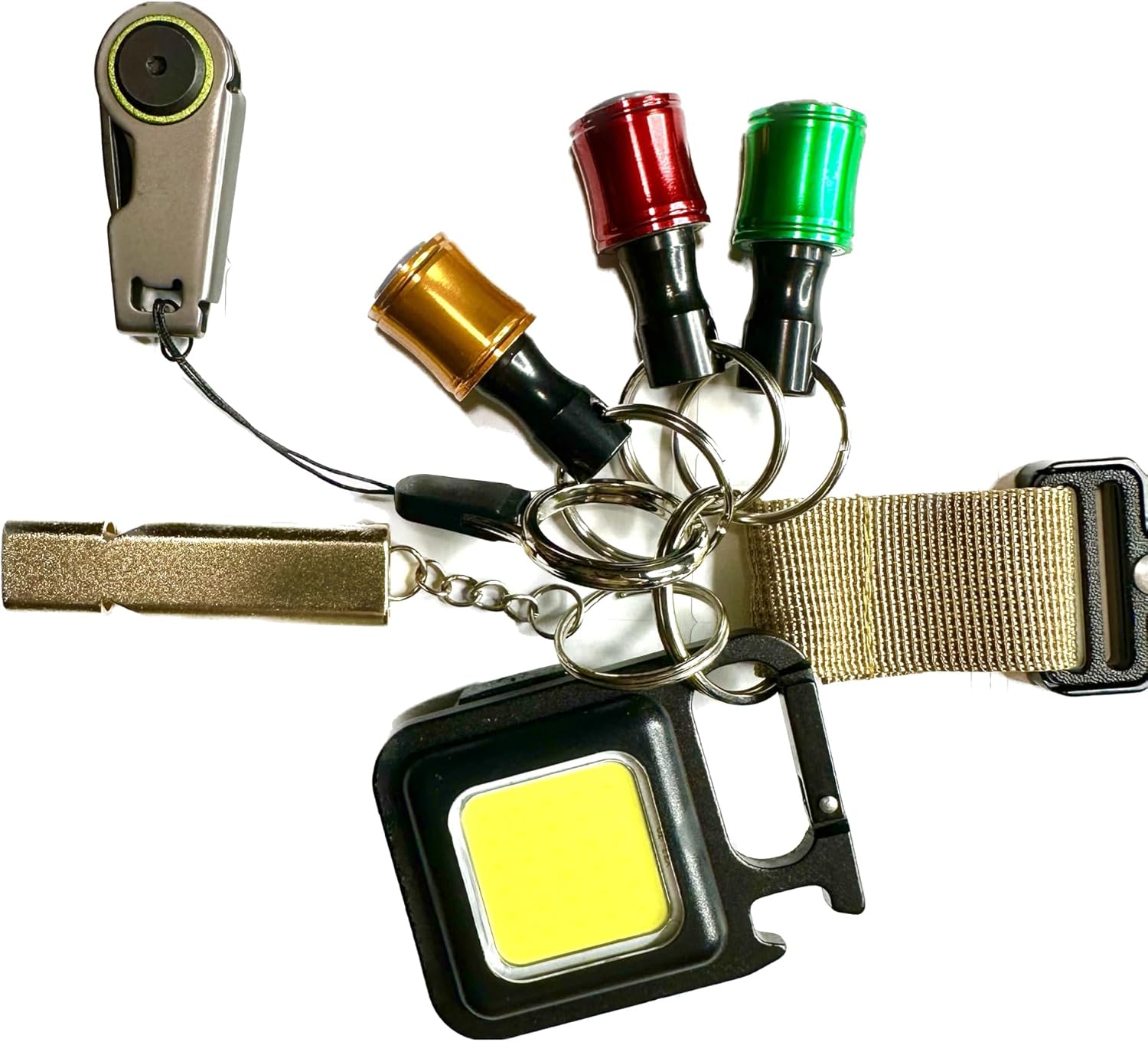 EZ Clip 1/4 Bit Holder, LED Light, Whistle, Pocket Blade