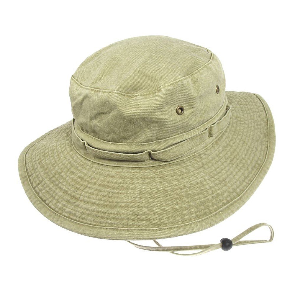 Village Hats Packable Cotton Boonie Hat - Khaki Large