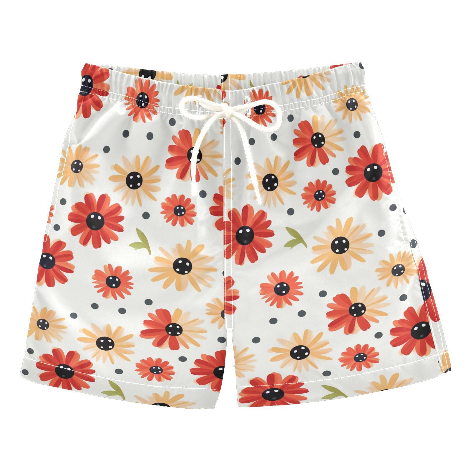 senya Multi Flower Boys Swim Trunks Toddler Shorts Swimwear Boardshorts
