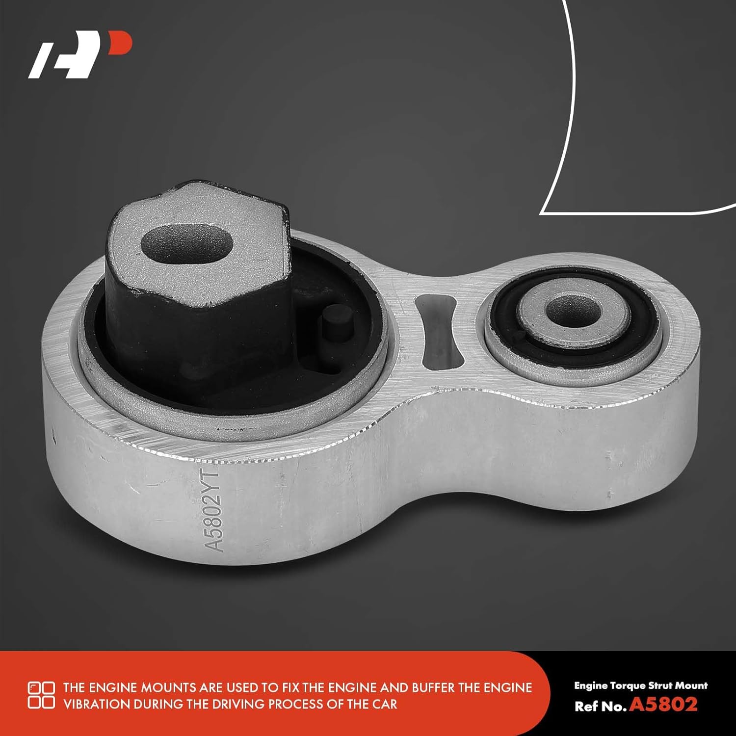 A-Premium Torque Strut Mount Kit Compatible with Ford Edge 2015-2018 & Lincoln MKZ 2013-2016, MKX 2016-2017, 3.5L 3.7L, DOHC, 2-PC Set, Replace# DP5Z6068B, DP5Z6068C