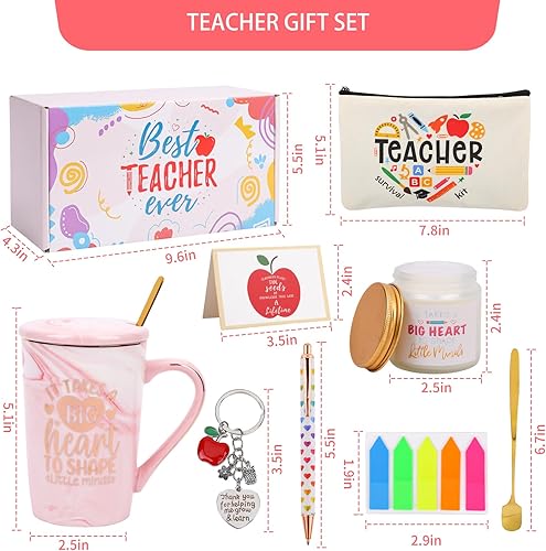 Miniatura 3 de Regalo ideal de agradecimiento para profesores y regalos de Navidad para profesores para mujeres, set de regalo para profesores reflexivos para