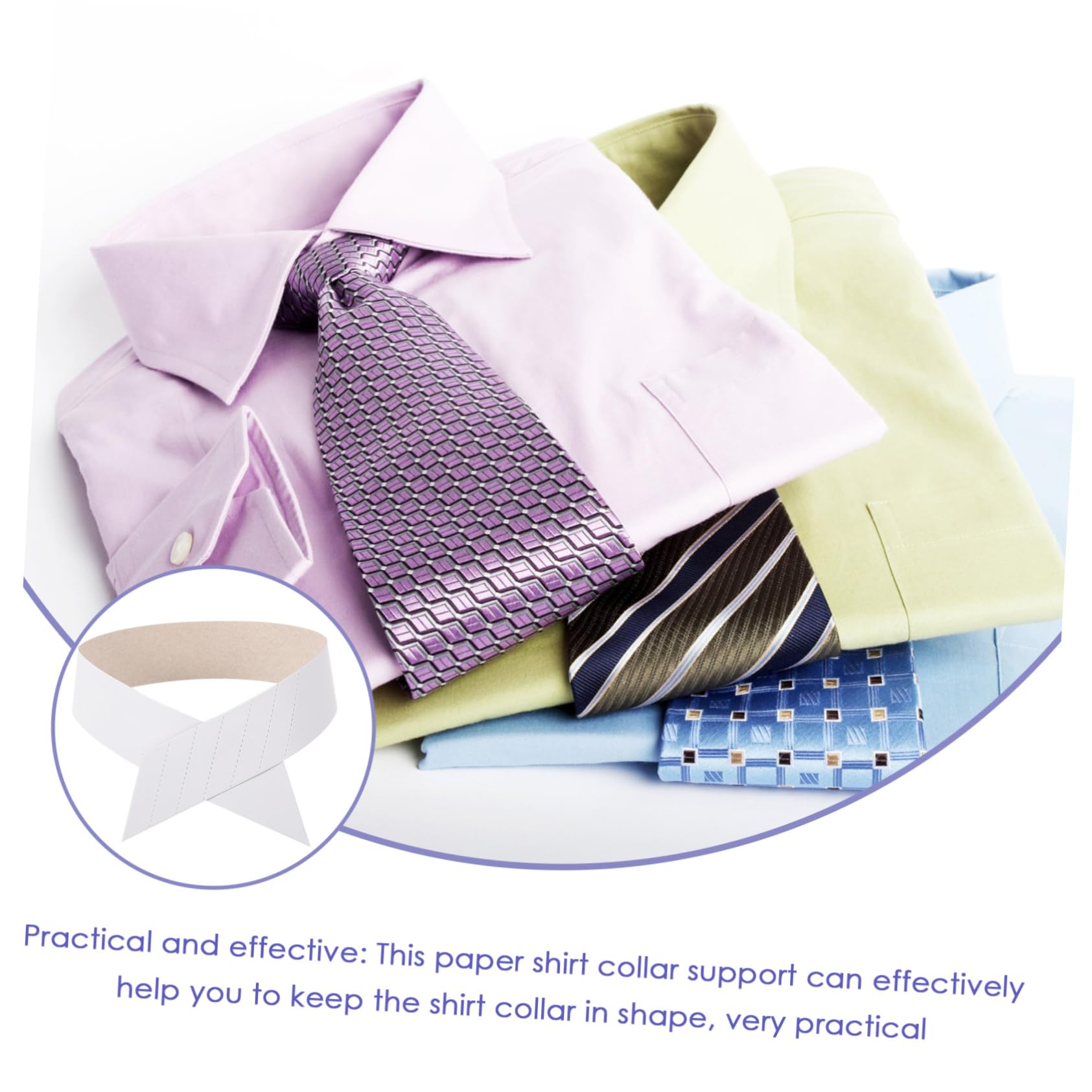 Holibanna Cuello De Camisa De Papel Camisetas Con Tirantes Cuello De Camisa Cuello De Apoyo Cuello De Camisa Con Botones De Papel Camisa Con Lengüeta Camisa De Lino Cuellos De Suéter De