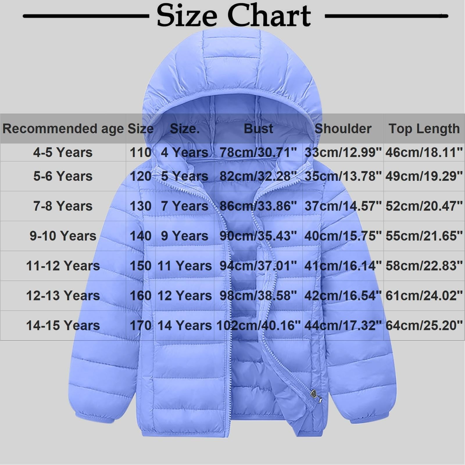 HAOLEI Abrigo Niño Niña Chaqueta Acolchada de Invierno para Niños Abrigos Acolchado con Capucha Traje de Nieve Cálido y Ligera para Niñas Ropa de Abrigo a Prueba de Viento Adolescente 4-12 Años