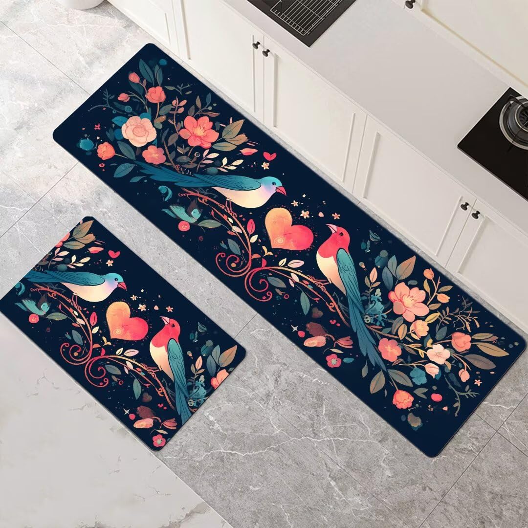 Alfombra cocina lavable ideal para pasillo comedor y entrada con estampado de animales 2 piezas