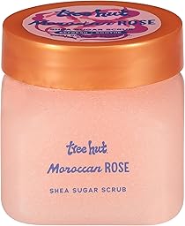 Tree Hut Mini Moroccan Rose Shea Sugar Scrub, Exfoliating Body Scrub, Travel Size, 3.4 oz