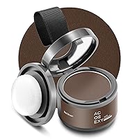 Vista 12 de Polvo para Retoque de Raíces del Cabello, Cubre Instantáneamente las Sombras de la Línea Capilar, Marrón Oscuro para Cabello Fino, Mujeres/Hombres