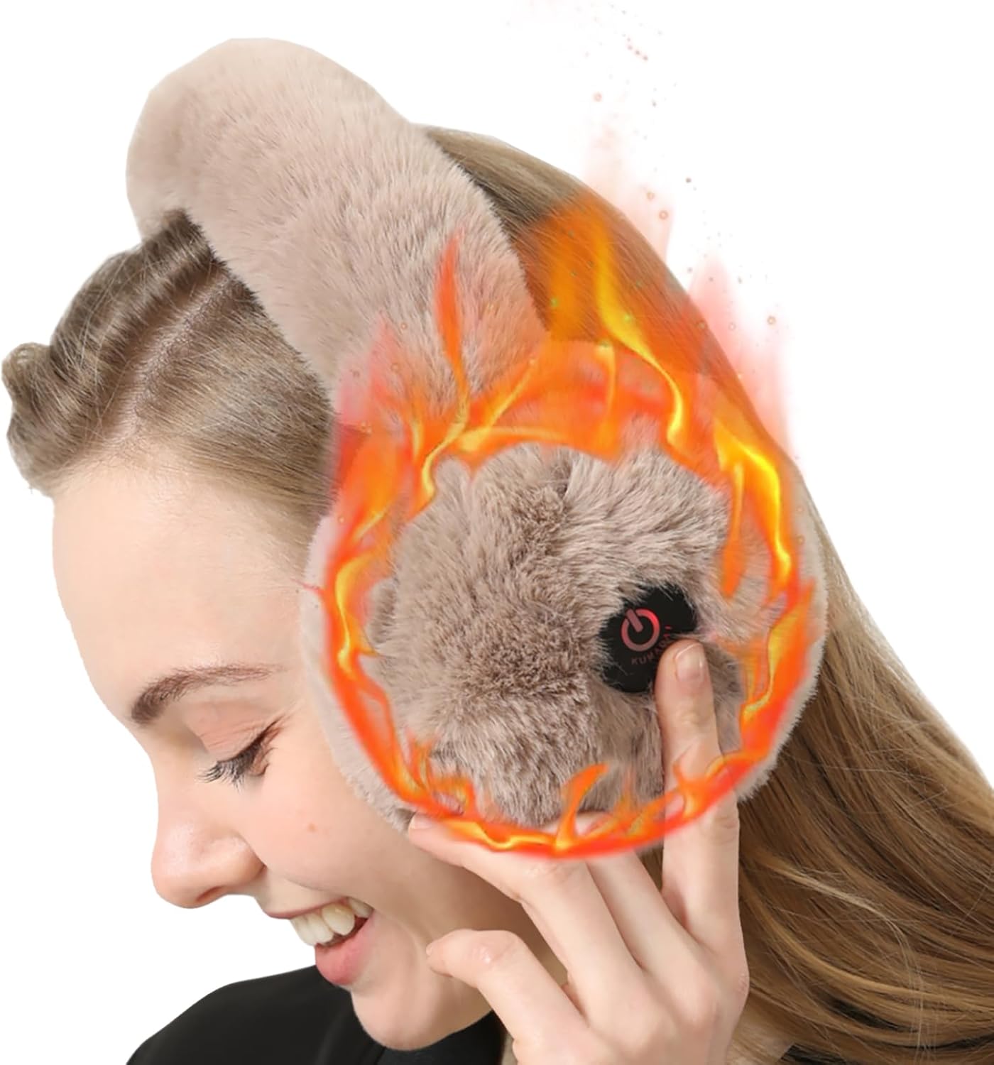 Heated Ear Muffs for Winter - Constant Temperature Earmuffs - Ear Warmers Covers for Women Men Cold Weather